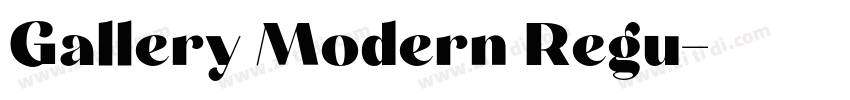Gallery Modern Regu字体转换